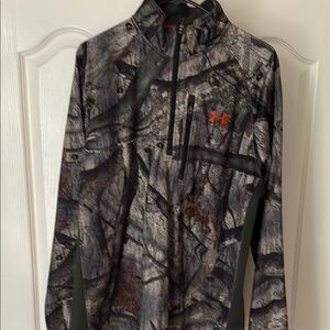 Under Armour Camouflage Sweatshirt with Orange Logo